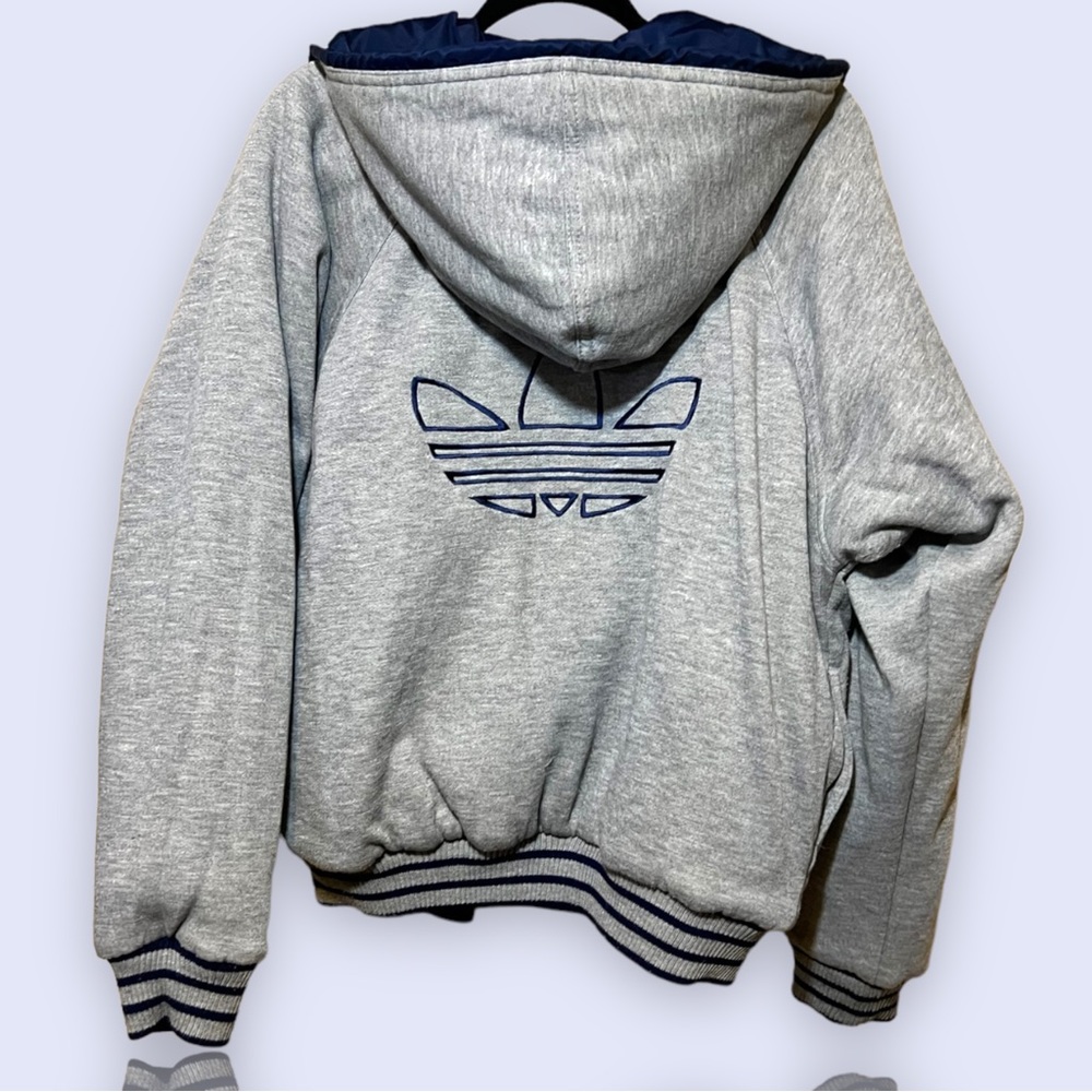 ADIDAS Vintage 90s Oversized Jacket Reversible Athleisure Streetwear BBoy HipHop - Picture 1 of 7